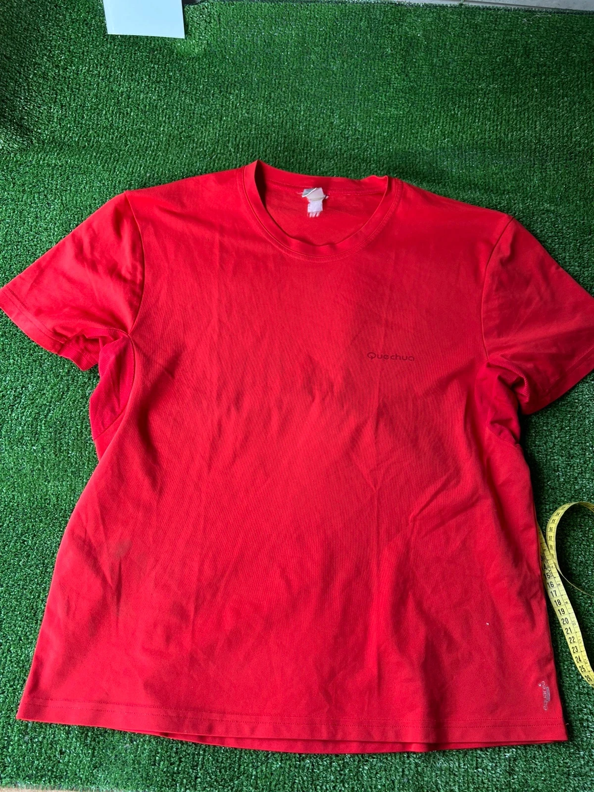 T-shirt maillot rouge uni quechua taille xl